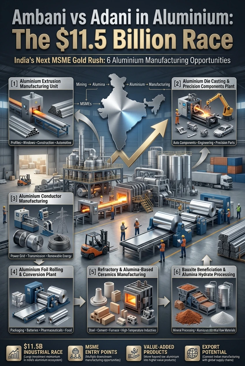 Aluminium manufacturing business opportunities in India