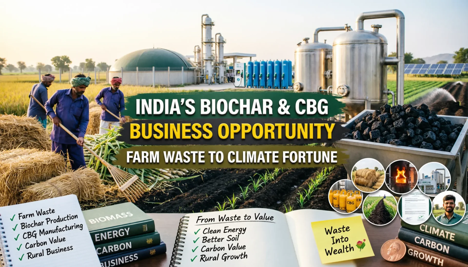Biochar and CBG Business Opportunity in India: Investment