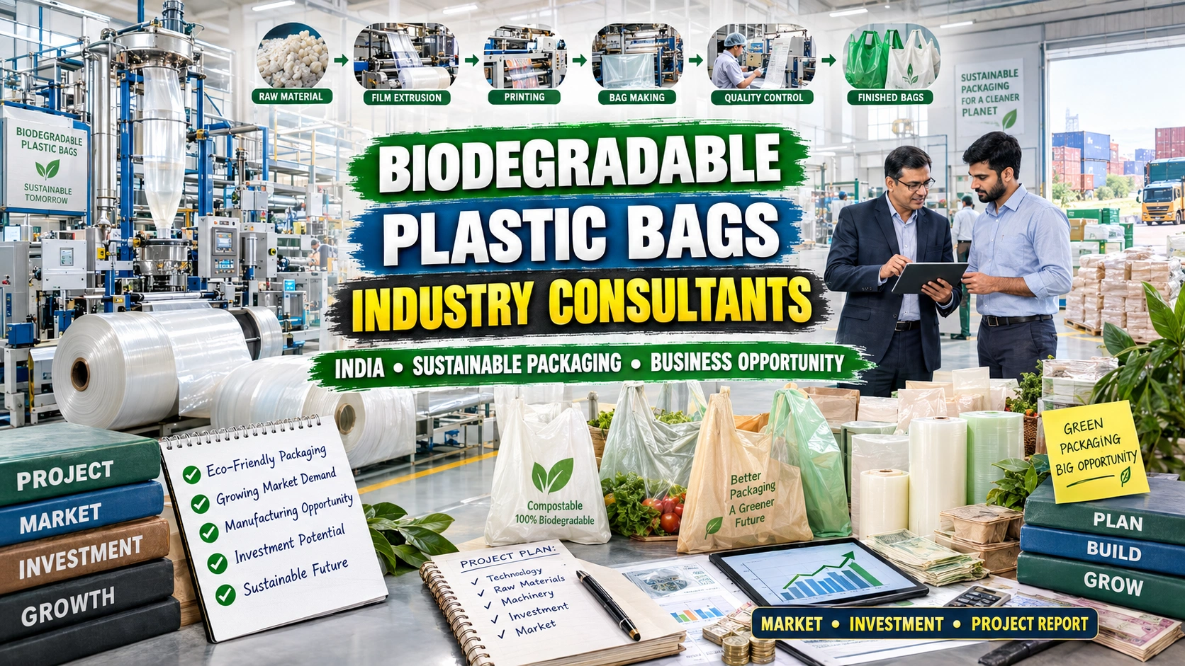 Biodegradable Plastic Bags Industry Consultants in India