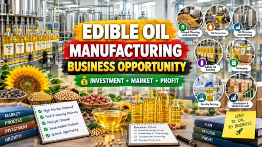 Edible Oil Manufacturing: Business Opportunities, Cost & Project