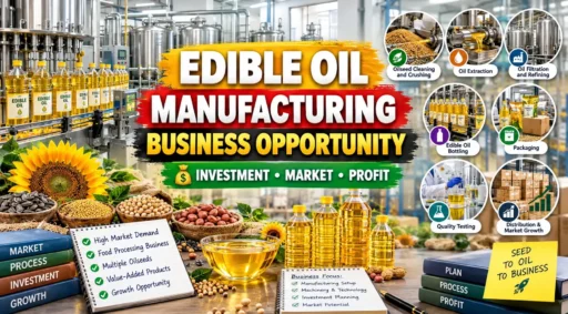 Edible Oil Manufacturing Business Opportunities, Cost & Project