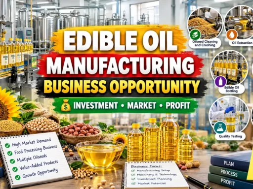Edible Oil Manufacturing Business Opportunities, Cost & Project