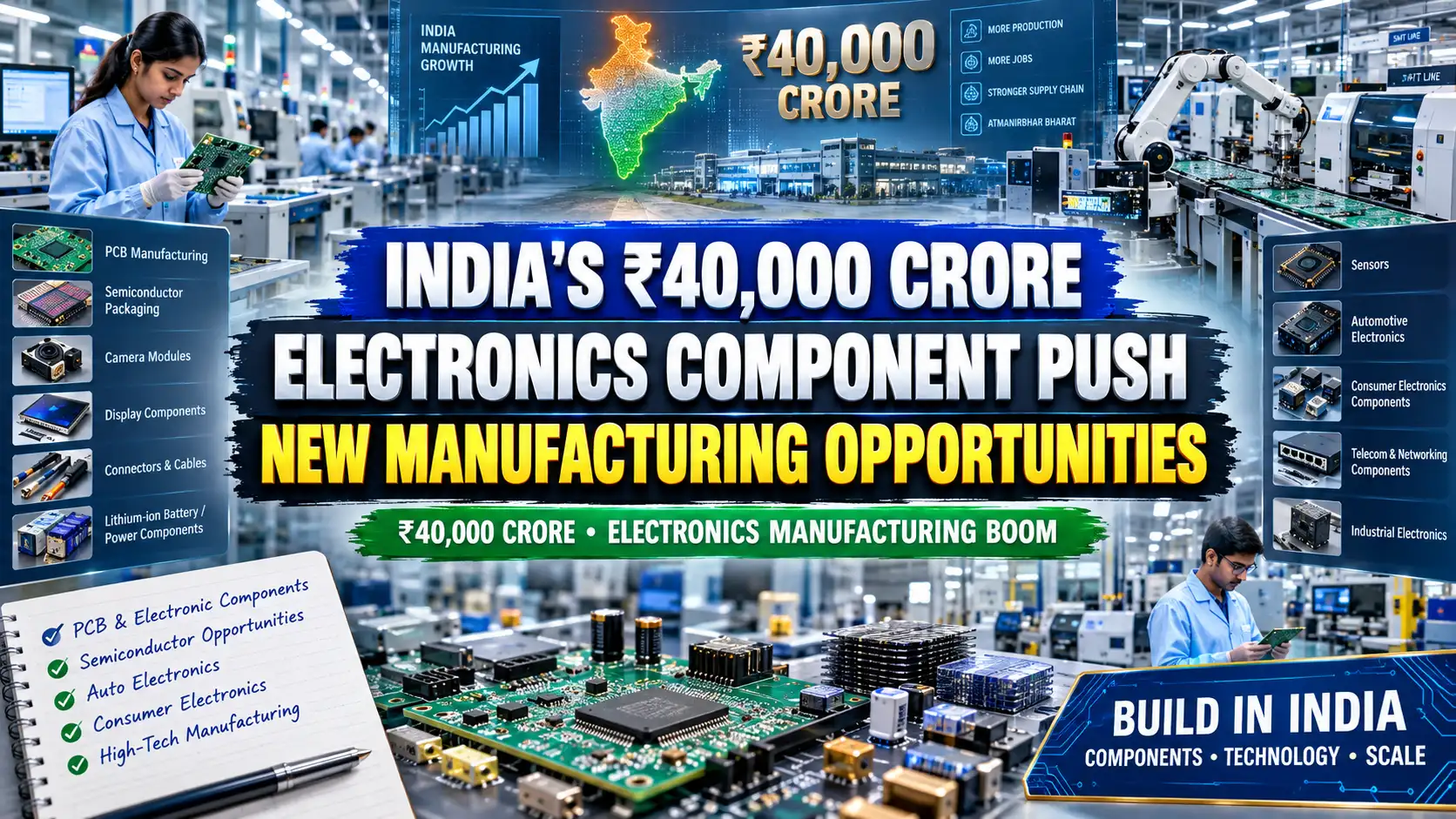Electronics Component Manufacturing in India: ECMS Opportunity