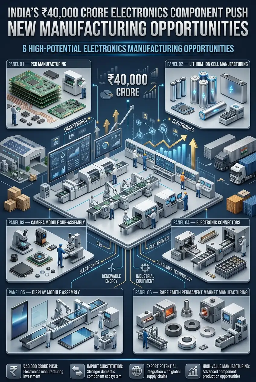 Electronics component manufacturing in India and ECMS opportunities
