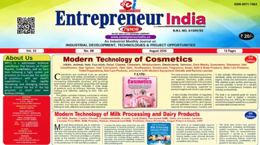 Entrepreneur India August 2026 manufacturing opportunities magazine