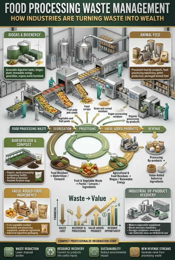 Food Processing Waste Management and Waste-to-Wealth Opportunities