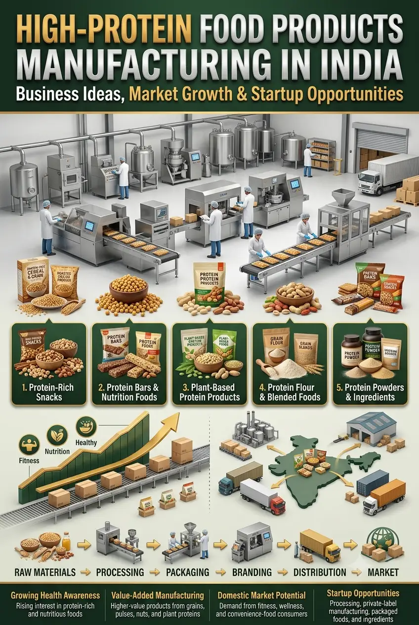 High Protein Food Products Manufacturing in India