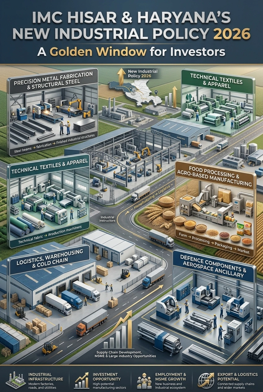 IMC Hisar Haryana Industrial Policy 2026 investment opportunities
