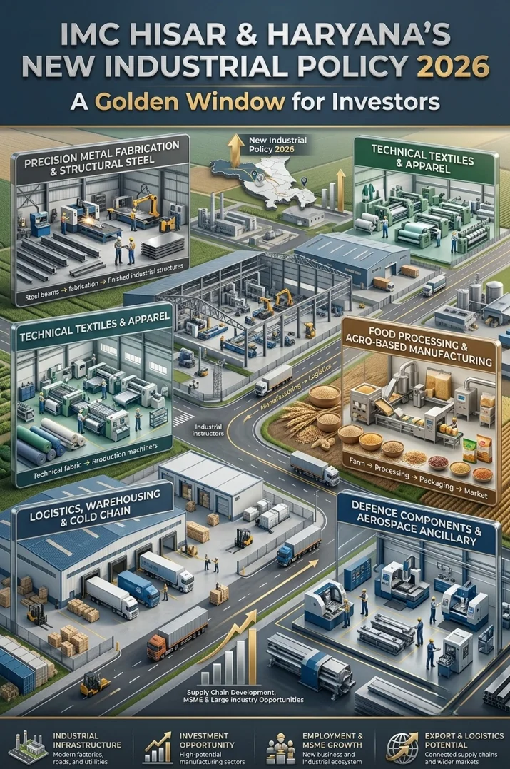 IMC Hisar Haryana Industrial Policy 2026 investment opportunities