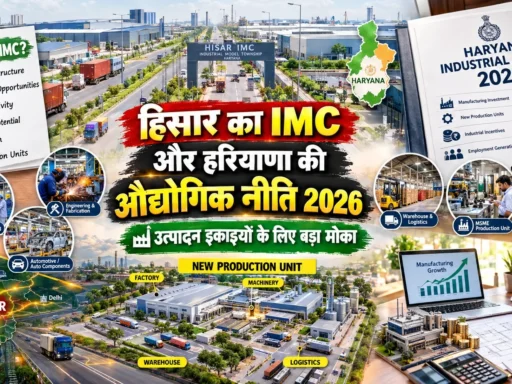 IMC हिसार में बिजनेस अवसर: हरियाणा औद्योगिक नीति 2026 से फैक्ट्री लगाने