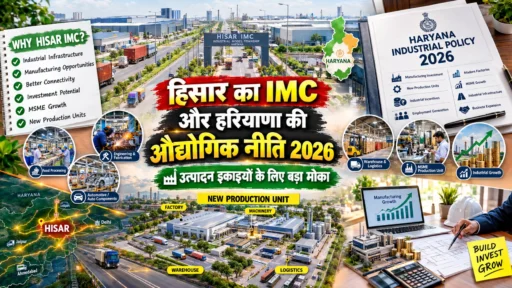 IMC हिसार में बिजनेस अवसर: हरियाणा औद्योगिक नीति 2026 से फैक्ट्री लगाने