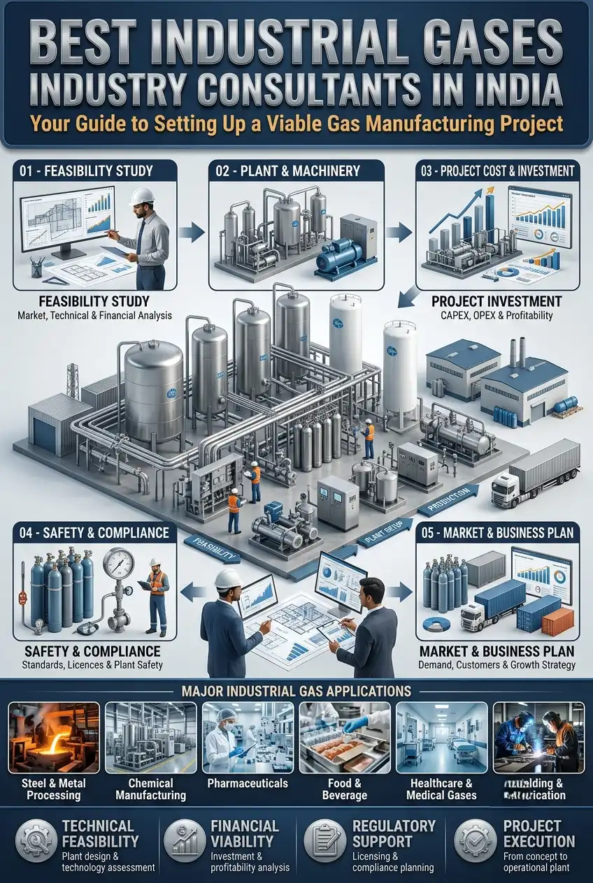 Industrial Gases Industry Consultants in India and Gas Manufacturing Project