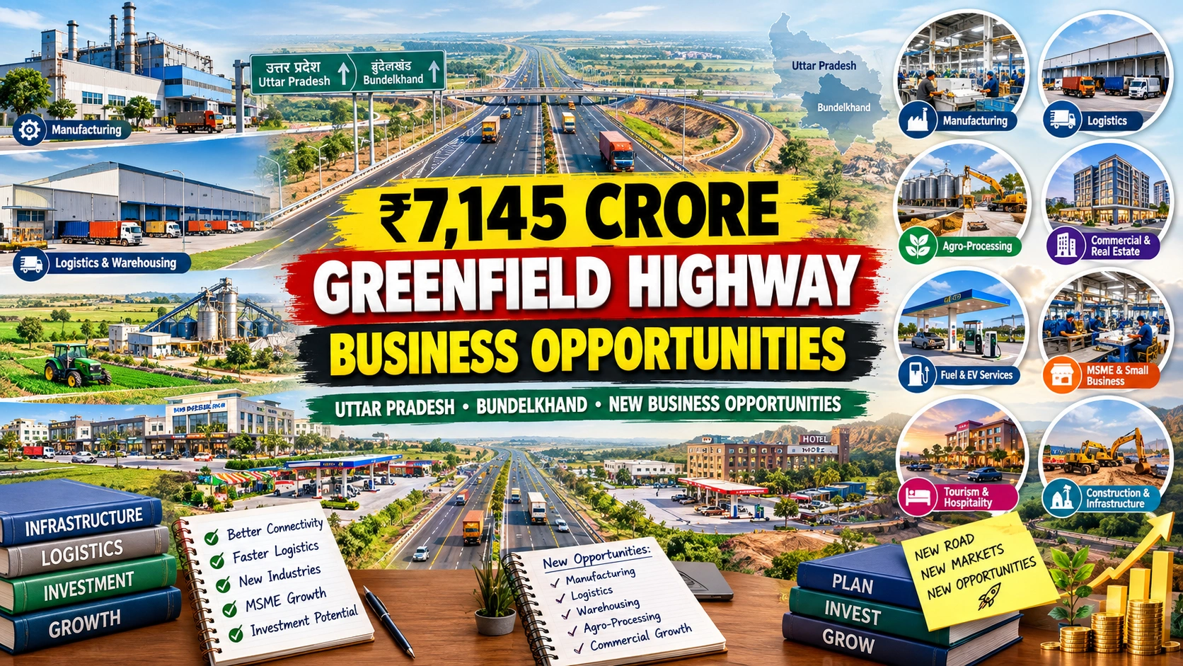 Kanpur Kabrai Greenfield Highway business opportunities in Uttar Pradesh