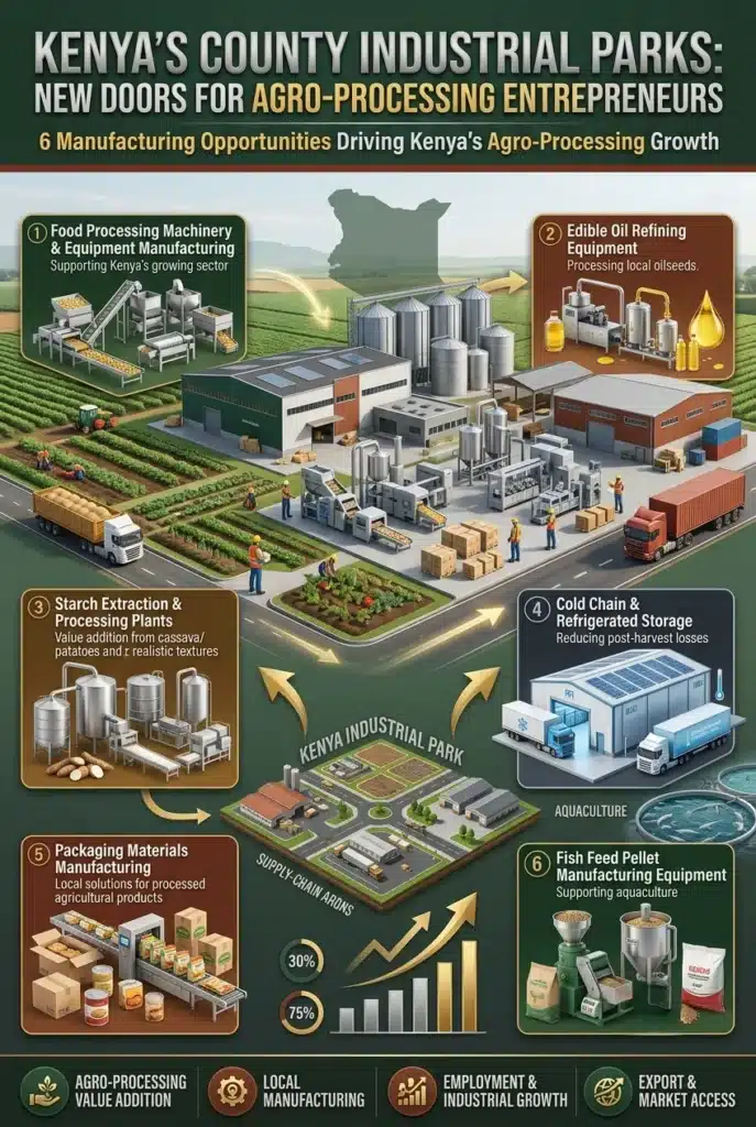 Kenya County Industrial Parks 2026 agro-processing opportunities