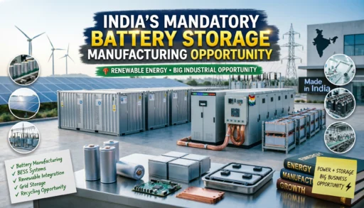 Battery Energy Storage System Manufacturing Business in India