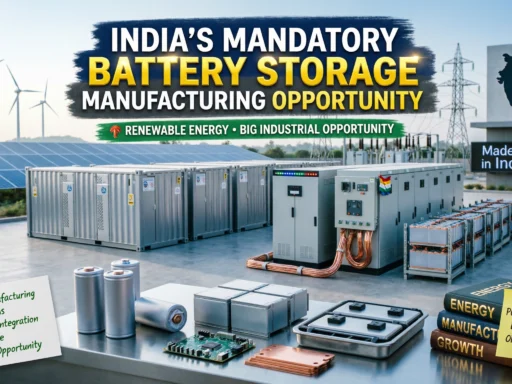 Battery Energy Storage System Manufacturing Business in India