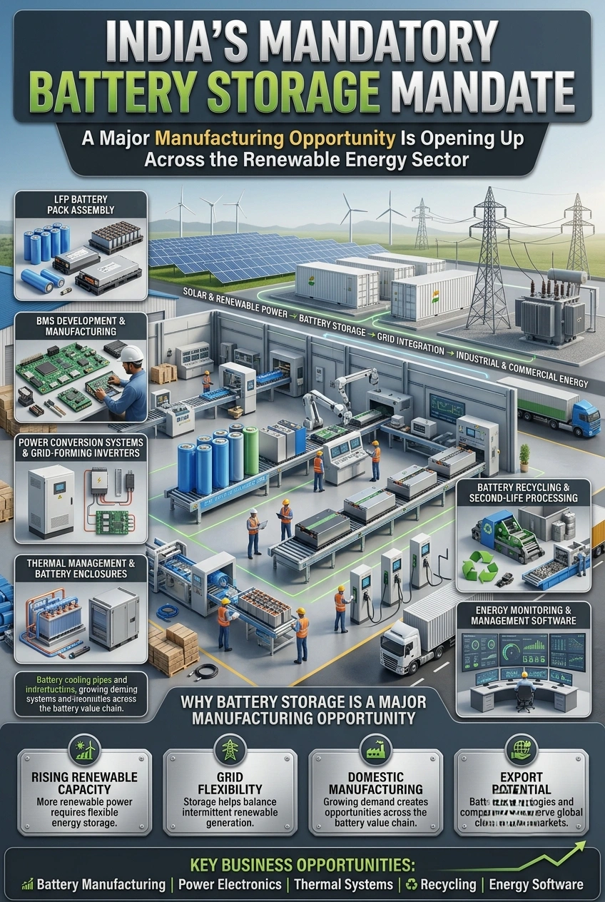Battery Energy Storage System Manufacturing Business Opportunity in India