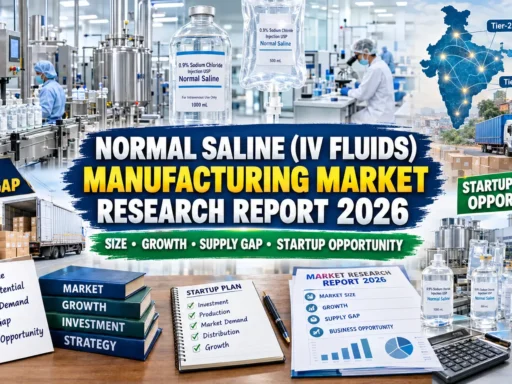 Normal Saline Manufacturing Plant in India