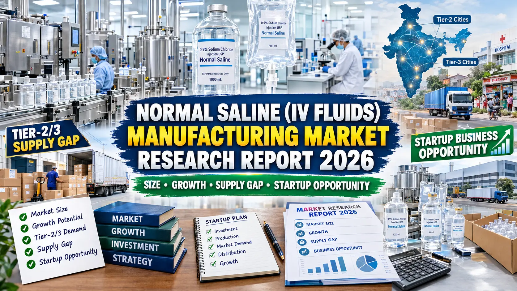 Normal Saline Manufacturing Plant in India