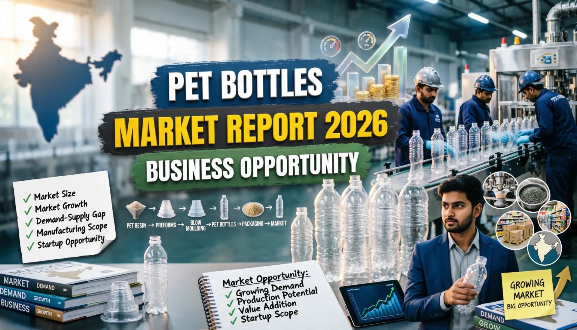 PET Bottle Manufacturing Business in India 2026: Market Size