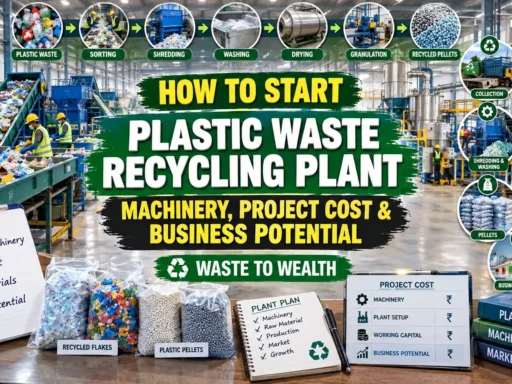 Plastic Waste Recycling Plant: Cost, Machinery & Business
