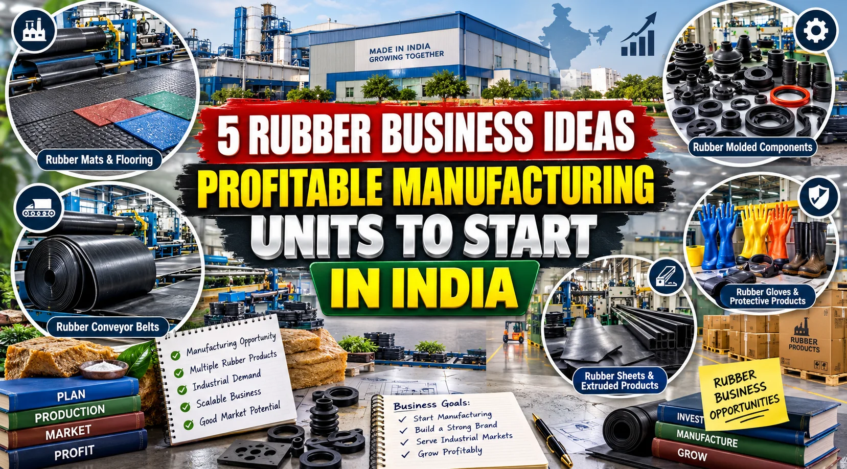 5 Rubber Business Ideas for Profitable Manufacturing in India