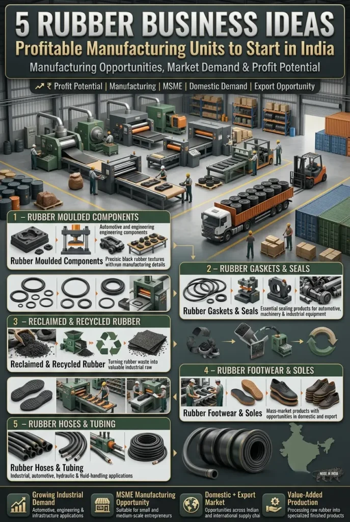 5 Rubber Business Ideas for Profitable Manufacturing in India