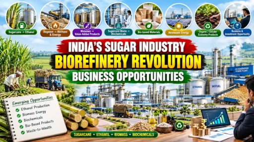 Sugarcane Biorefinery Business Opportunities in India
