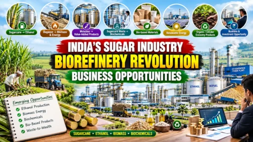 Sugarcane Biorefinery Business Opportunities in India