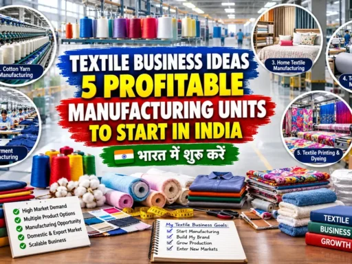 Textile Business Ideas: 5 Profitable Manufacturing Units in India