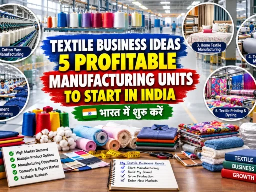 Textile Business Ideas: 5 Profitable Manufacturing Units in India