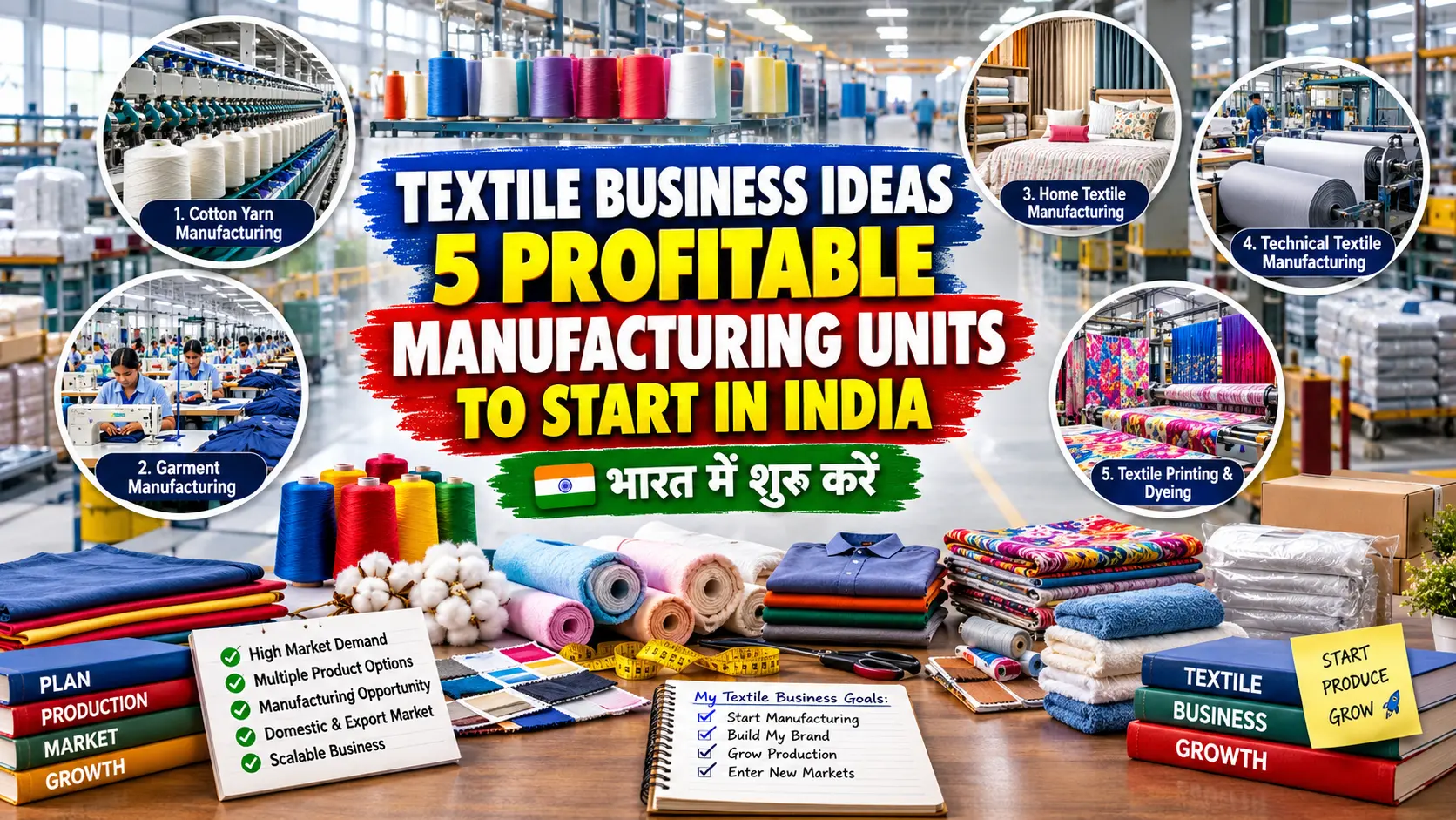 Textile Business Ideas: 5 Profitable Manufacturing Units in India