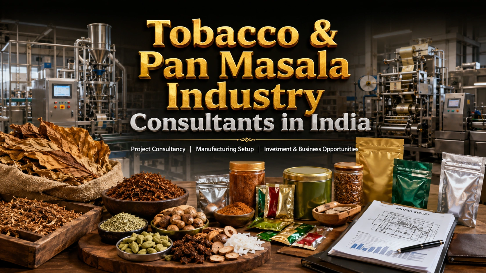 Tobacco Pan Masala Industry Consultants in India
