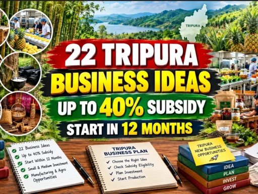 22 Tripura Business Ideas With Up to 40% Subsidy