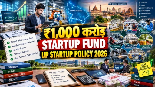 UP Startup Policy 2026: ₹1,000 करोड़ फंड से मैन्युफैक्चरिंग बिजनेस