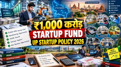 UP Startup Policy 2026: ₹1,000 करोड़ फंड से मैन्युफैक्चरिंग बिजनेस
