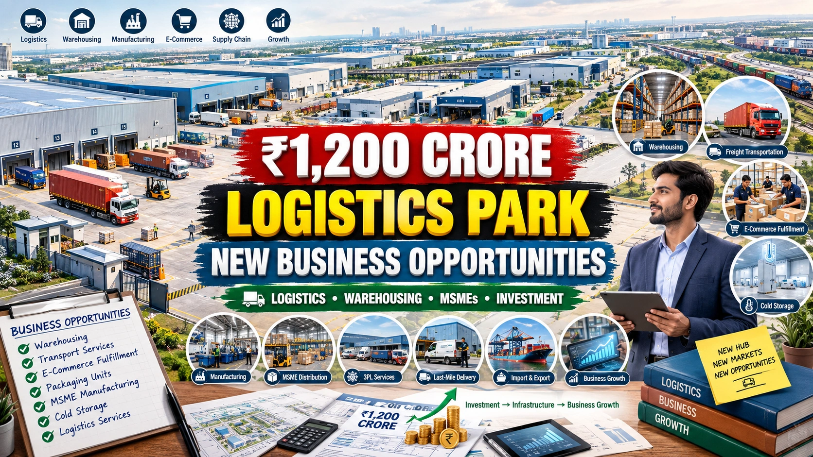 Logistics Park Business Opportunities: ₹1,200 Crore Greater Noida