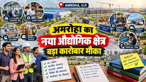अमरोहा नया औद्योगिक क्षेत्र गजरौला में कारोबार और रोजगार के बड़े अवसर