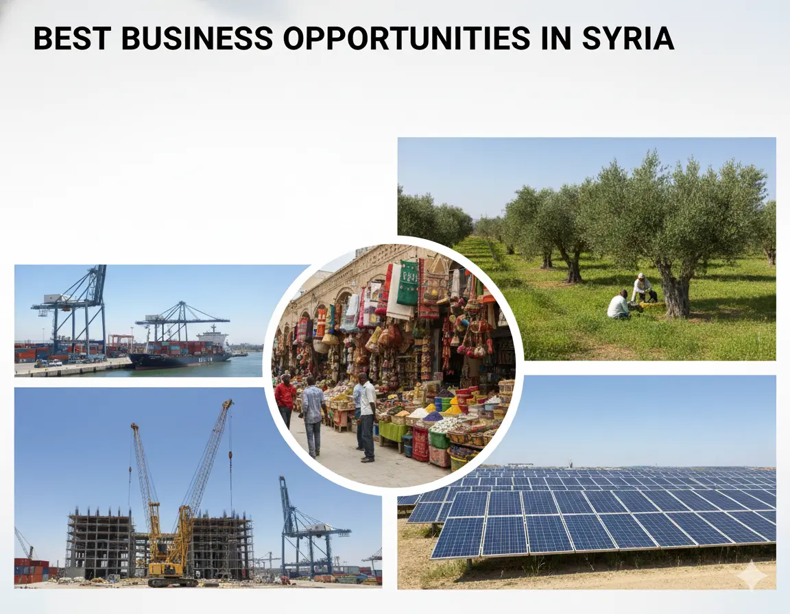Best Business Opportunities in Syria, Middle East - Identification and Selection of right Project, Thrust areas for Investment, Industry Startup and Entrepreneurship