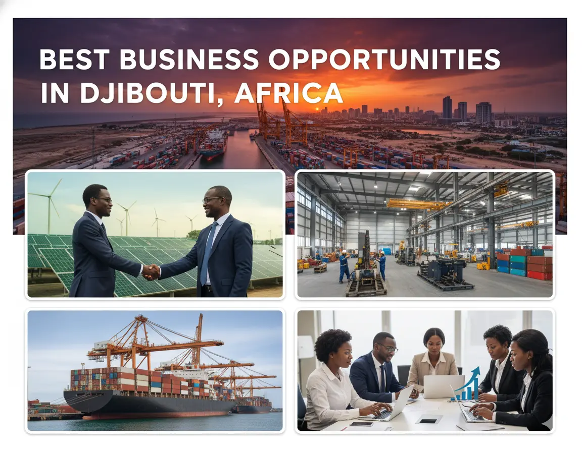  Best Business Opportunities in Djibouti, Africa- Identification and Selection of right Project, Thrust areas for Investment, Industry Startup and Entrepreneurship