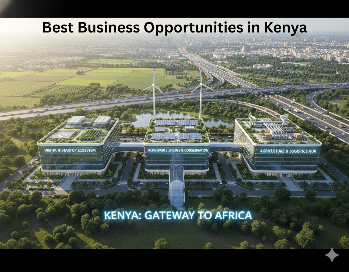 Best Business Opportunities in Kenya, Africa - Identification and Selection of right Project, Thrust areas for Investment, Industry Startup and Entrepreneurship Projects